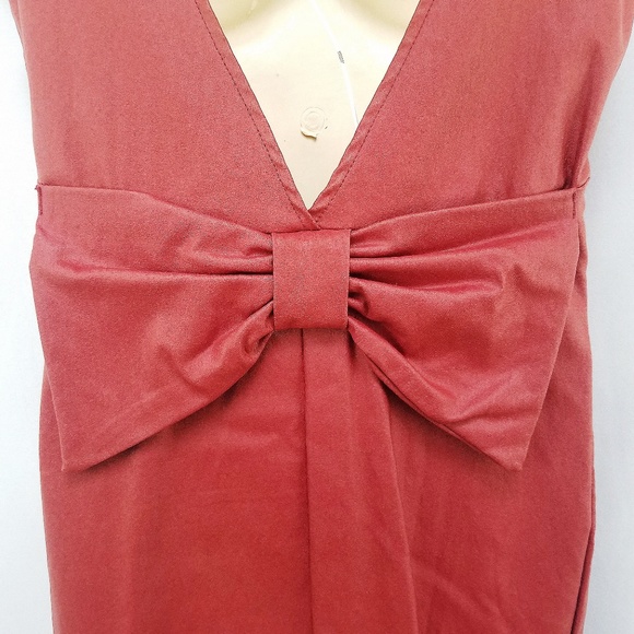 Joyce Leslie Red Bodycon Open Back Dress M - Picture 4 of 8